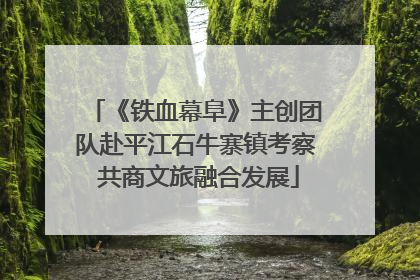 《铁血幕阜》主创团队赴平江石牛寨镇考察 共商文旅融合发展