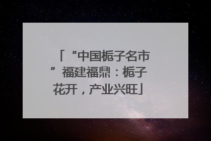 “中国栀子名市”福建福鼎：栀子花开，产业兴旺