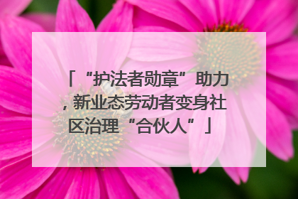 “护法者勋章”助力，新业态劳动者变身社区治理“合伙人”