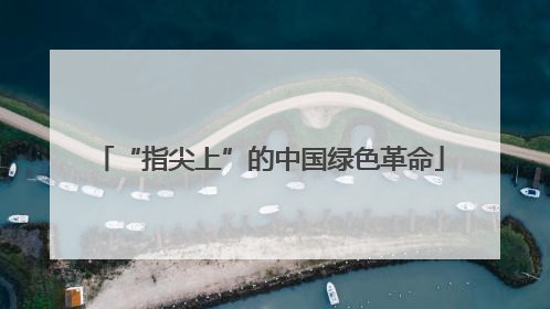 “指尖上”的中国绿色革命