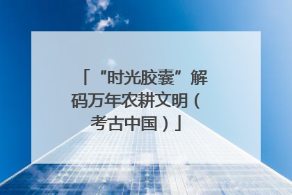 “时光胶囊”解码万年农耕文明（考古中国）