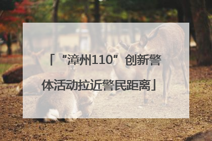 “漳州110”创新警体活动拉近警民距离
