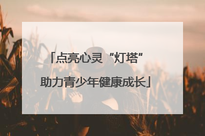 点亮心灵“灯塔” 助力青少年健康成长