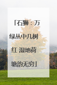 石狮：万绿丛中几树红 湿地荷塘韵无穷