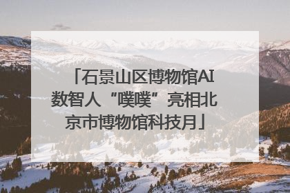 石景山区博物馆AI数智人“噗噗”亮相北京市博物馆科技月