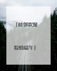 睦邻欢聚 粽情端午
