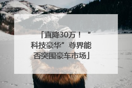 直降30万！“科技豪华”尊界能否突围豪车市场