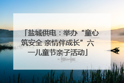盐城供电：举办“童心筑安全 亲情伴成长”六一儿童节亲子活动