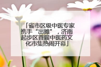 省市区级中医专家携手“出摊”，济南起步区首届中医药文化市集热闹开幕