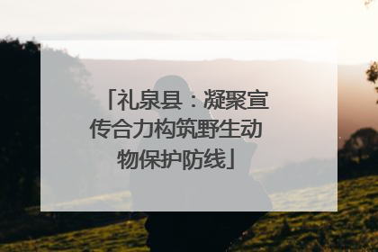 礼泉县：凝聚宣传合力构筑野生动物保护防线