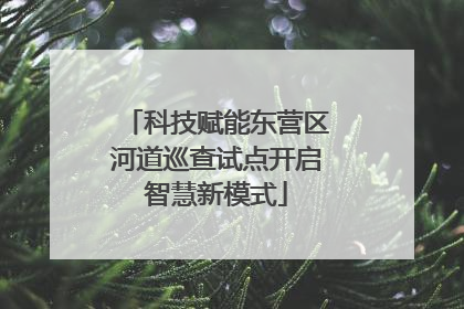 科技赋能东营区河道巡查试点开启智慧新模式