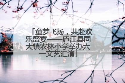 童梦飞扬，共赴欢乐盛宴——庐江县同大镇农林小学举办六一文艺汇演