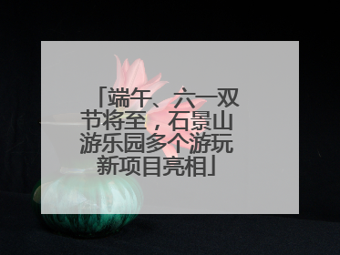 端午、六一双节将至，石景山游乐园多个游玩新项目亮相