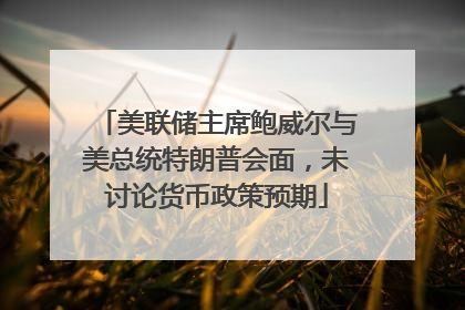 美联储主席鲍威尔与美总统特朗普会面，未讨论货币政策预期