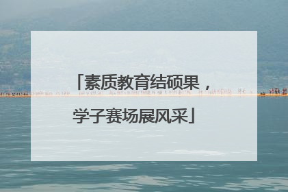 素质教育结硕果，学子赛场展风采