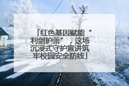 红色基因赋能“利剑护蕾”，这场沉浸式守护宣讲筑牢校园安全防线