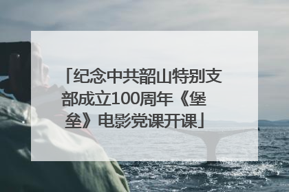 纪念中共韶山特别支部成立100周年《堡垒》电影党课开课