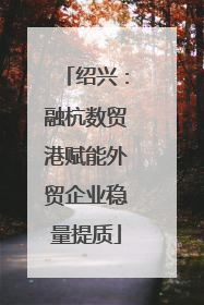 绍兴：融杭数贸港赋能外贸企业稳量提质
