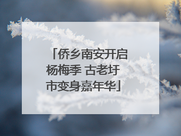 侨乡南安开启杨梅季 古老圩市变身嘉年华