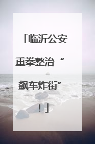 临沂公安重拳整治“飙车炸街”！