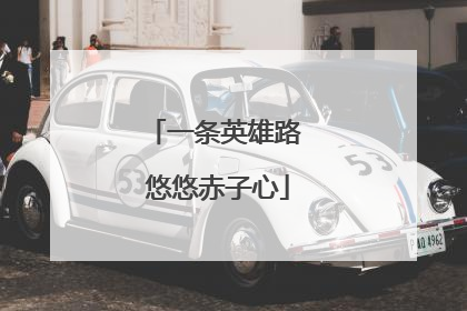 一条英雄路 悠悠赤子心