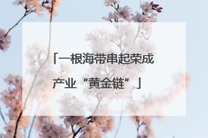 一根海带串起荣成产业“黄金链”