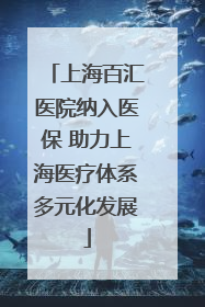 上海百汇医院纳入医保 助力上海医疗体系多元化发展