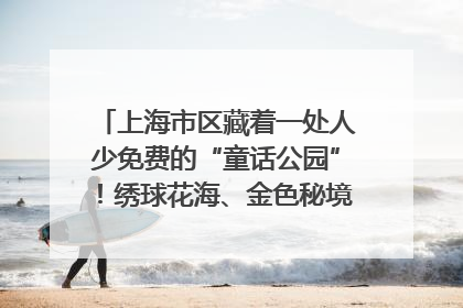 上海市区藏着一处人少免费的“童话公园”！绣球花海、金色秘境……地铁直达→