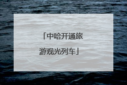 中哈开通旅游观光列车