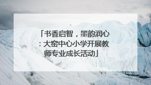 书香启智，墨韵润心：大窑中心小学开展教师专业成长活动
