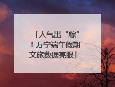 人气出“粽”！万宁端午假期文旅数据亮眼
