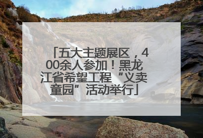 五大主题展区，400余人参加！黑龙江省希望工程“义卖童园”活动举行