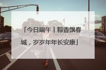 今日端午丨粽香飘春城，岁岁年年长安康