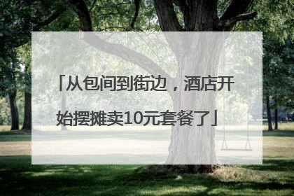 从包间到街边，酒店开始摆摊卖10元套餐了