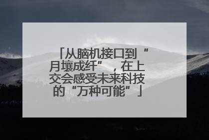 从脑机接口到“月壤成纤”，在上交会感受未来科技的“万种可能”
