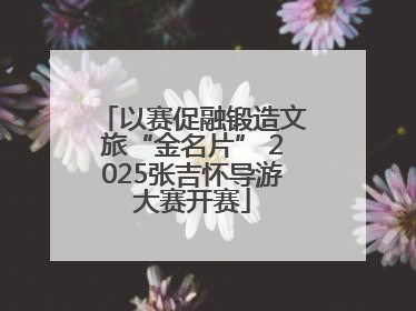 以赛促融锻造文旅“金名片” 2025张吉怀导游大赛开赛