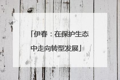 伊春：在保护生态中走向转型发展