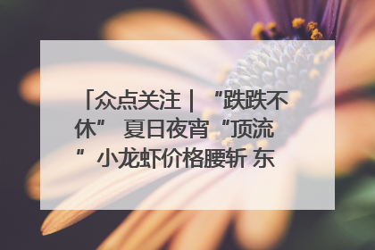 众点关注｜“跌跌不休” 夏日夜宵“顶流”小龙虾价格腰斩 东营人的快乐来了