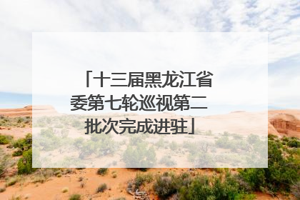 十三届黑龙江省委第七轮巡视第二批次完成进驻