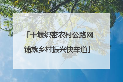 十堰织密农村公路网 铺就乡村振兴快车道
