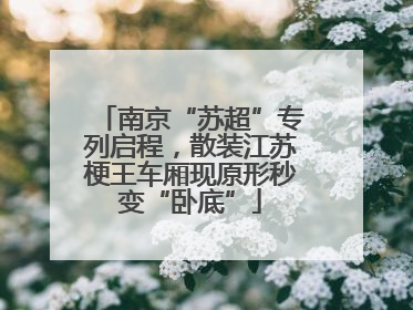 南京“苏超”专列启程，散装江苏梗王车厢现原形秒变“卧底”