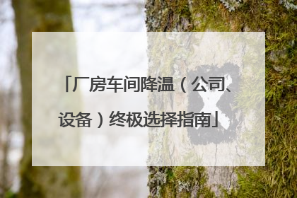 厂房车间降温（公司、设备）终极选择指南