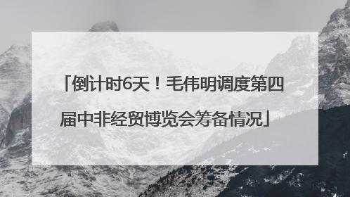 倒计时6天！毛伟明调度第四届中非经贸博览会筹备情况
