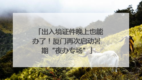 出入境证件晚上也能办了！厦门再次启动暑期“夜办专场”