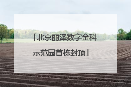 北京丽泽数字金科示范园首栋封顶