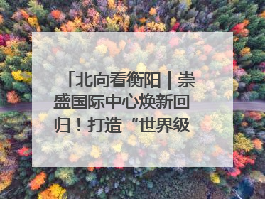 北向看衡阳｜崇盛国际中心焕新回归！打造“世界级美食主题公园”