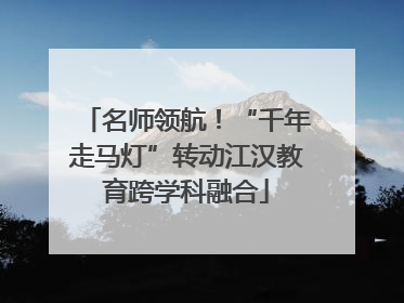名师领航！“千年走马灯”转动江汉教育跨学科融合