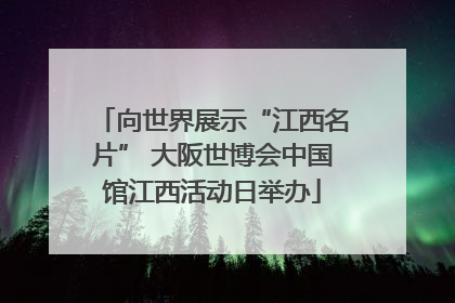 向世界展示“江西名片” 大阪世博会中国馆江西活动日举办