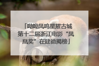 呦呦凤鸣星耀古城 第十二届浙江电影“凤凰奖”在建德揭榜
