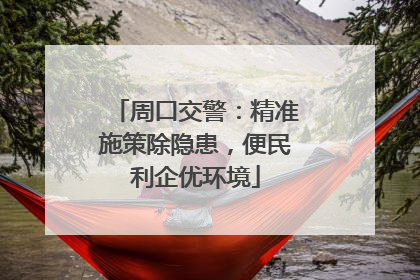 周口交警：精准施策除隐患，便民利企优环境